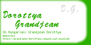 dorottya grandjean business card